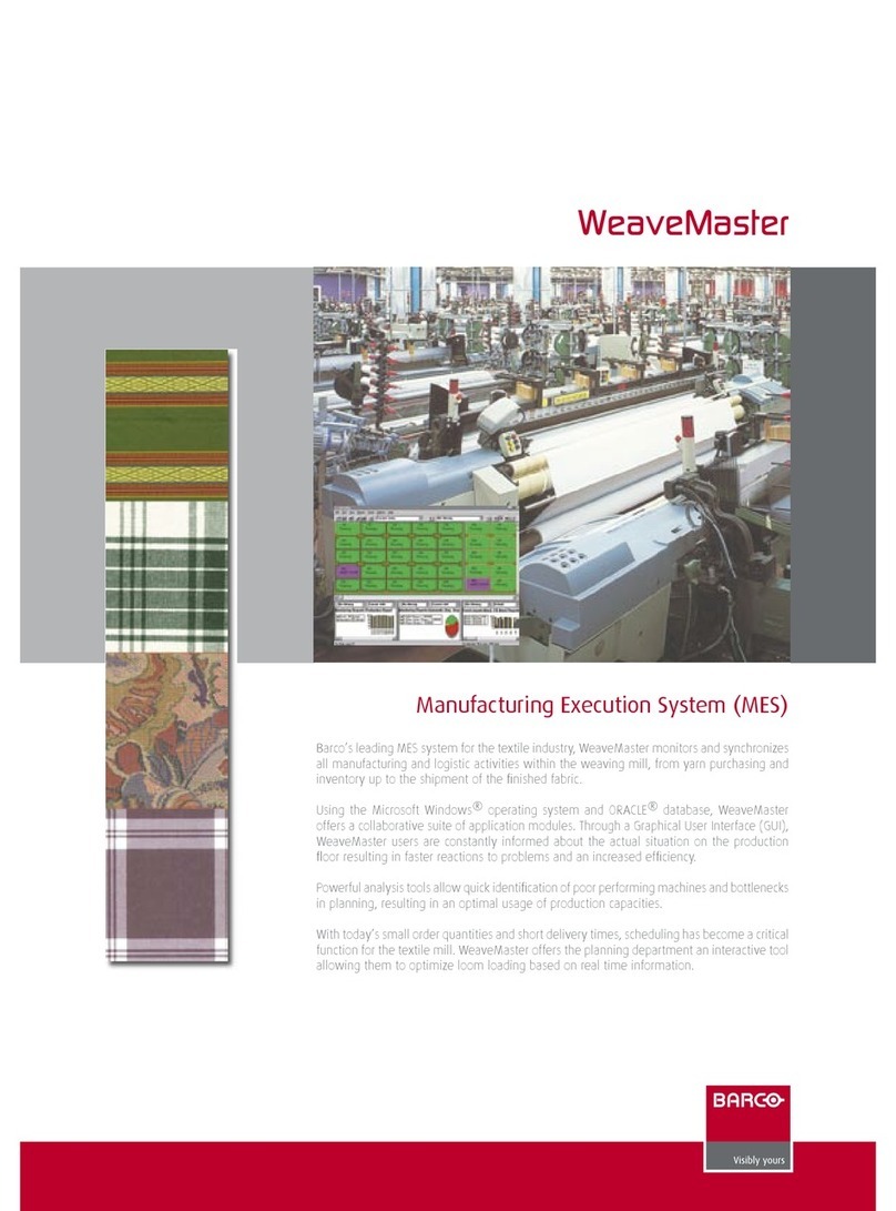 Barco WeaveMaster User manual