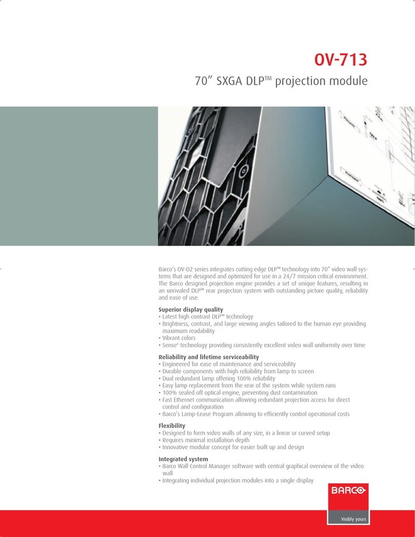 Barco OV-713 User manual
