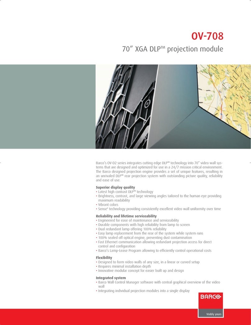 Barco OV-708 User manual Barco OV-708 User manual
