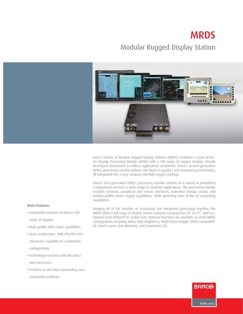 Barco MRDS User manual Barco MRDS User manual