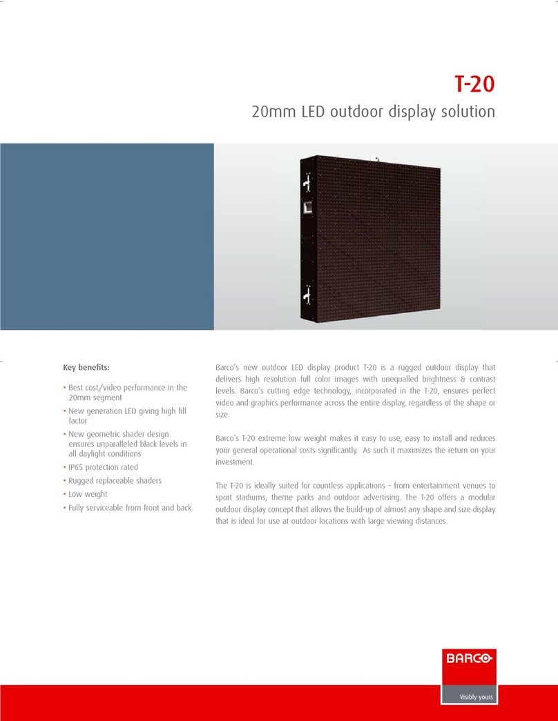 Barco T-20 User manual