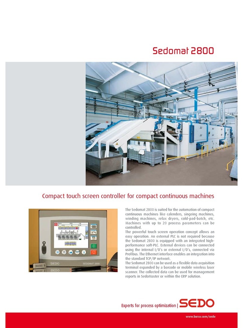 Barco Sedomat 2800 Specifications