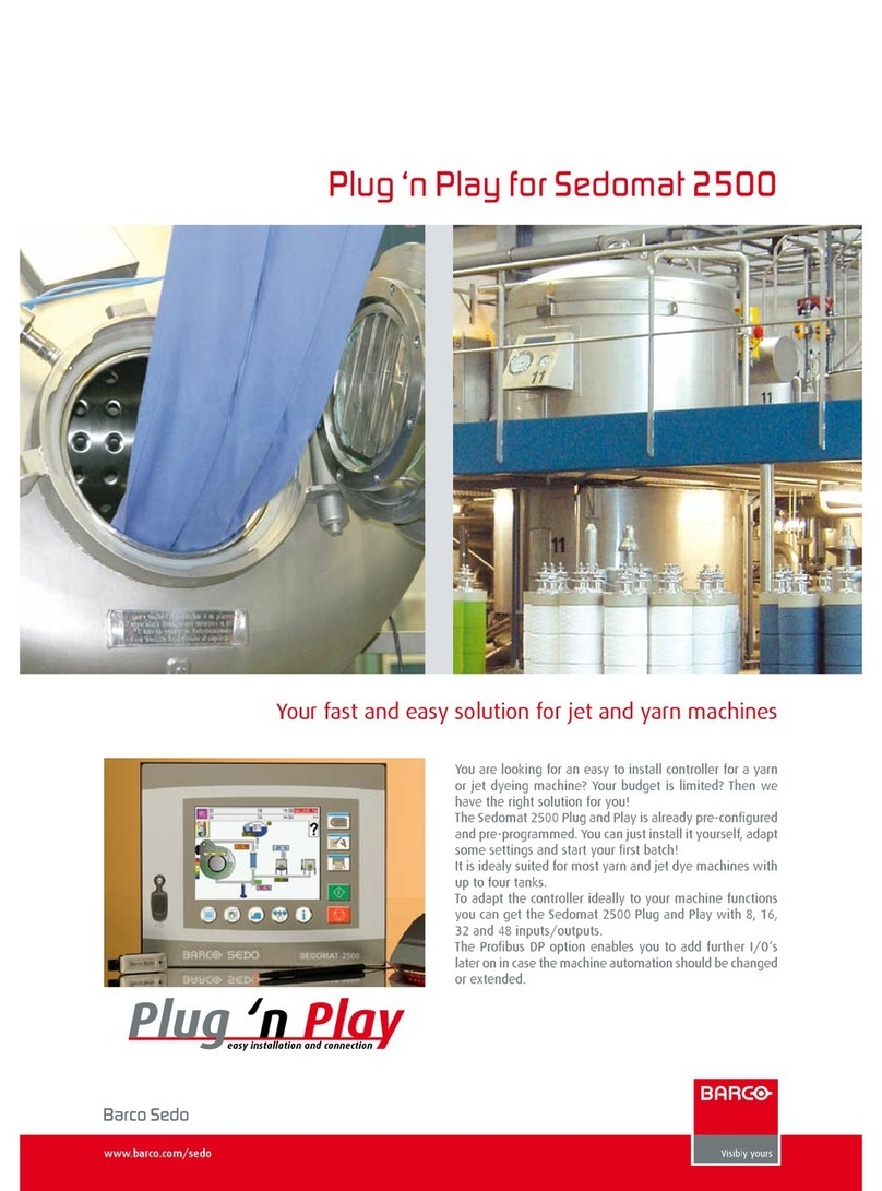 Barco Sedomat 2500 Features & benefits