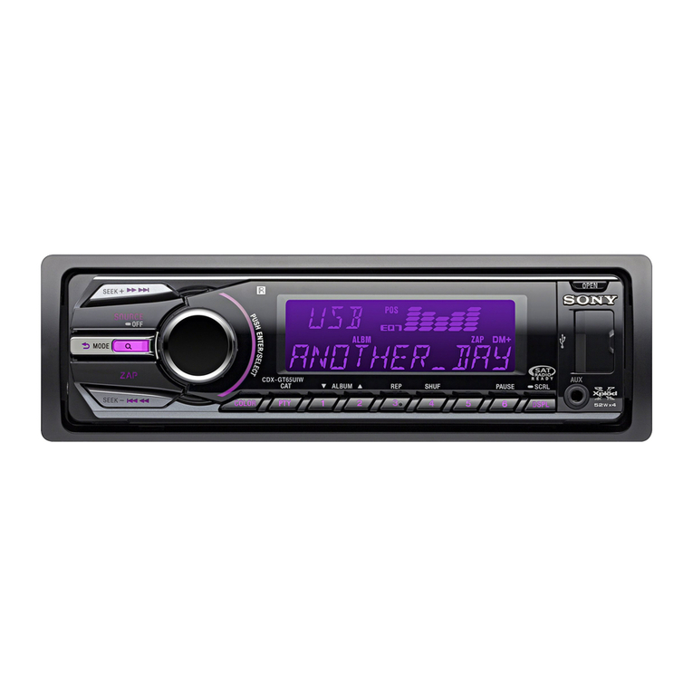 Sony CDX-GT65UIW User manual