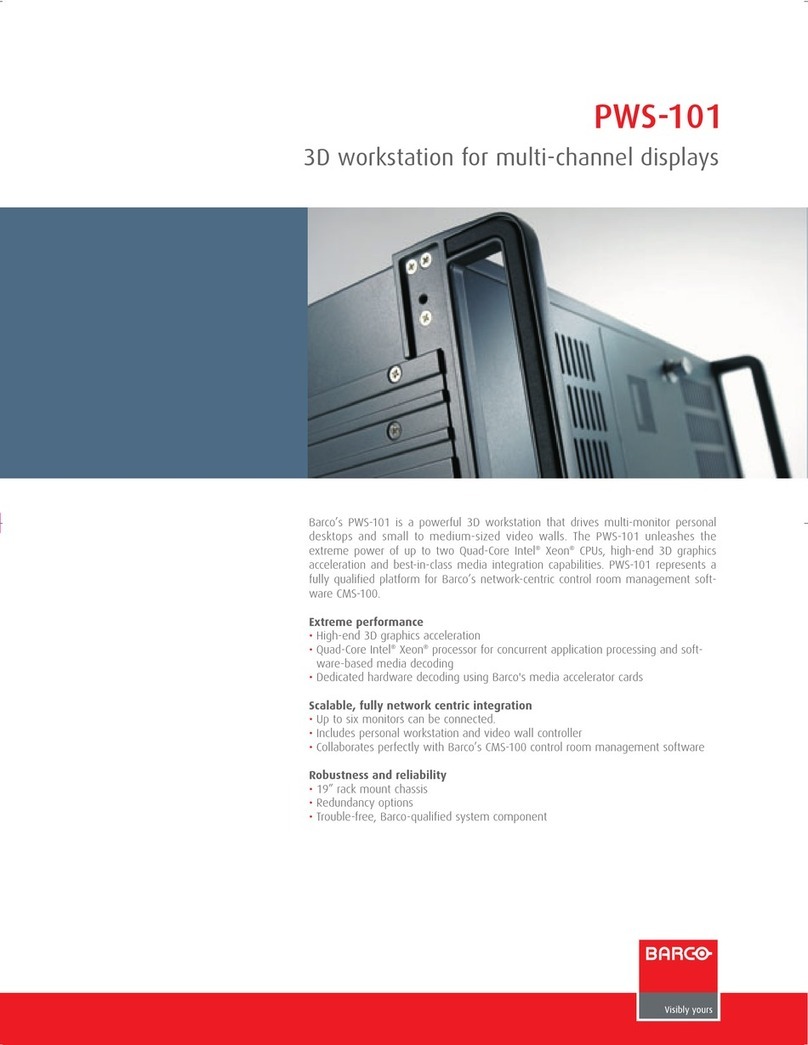 Barco PWS-101 Specifications