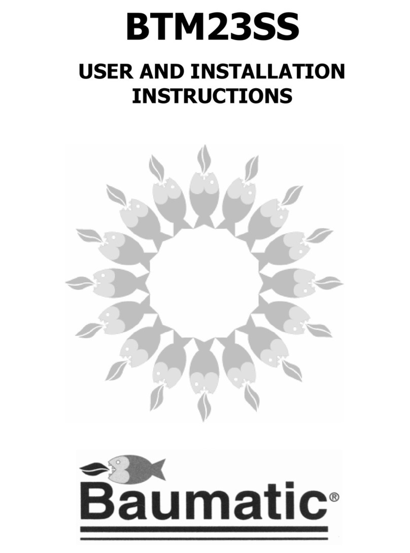 Baumatic BTM23SS User and installation instructions