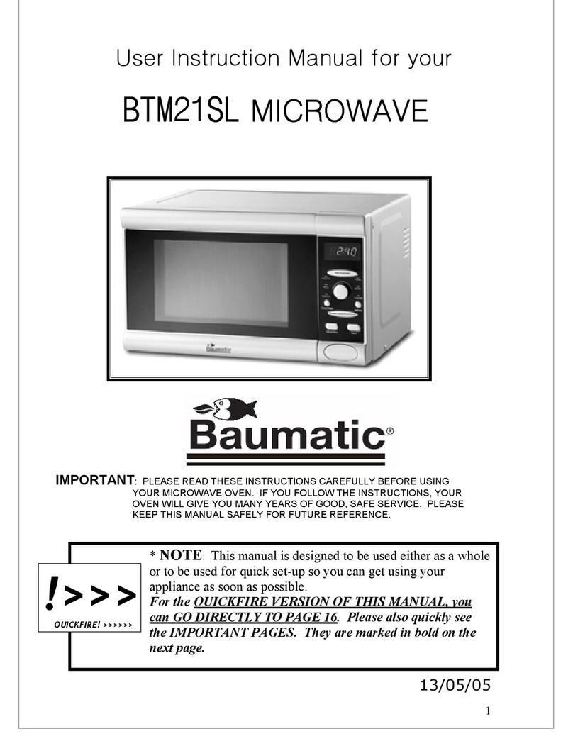 Baumatic BTM21SL Operator's manual