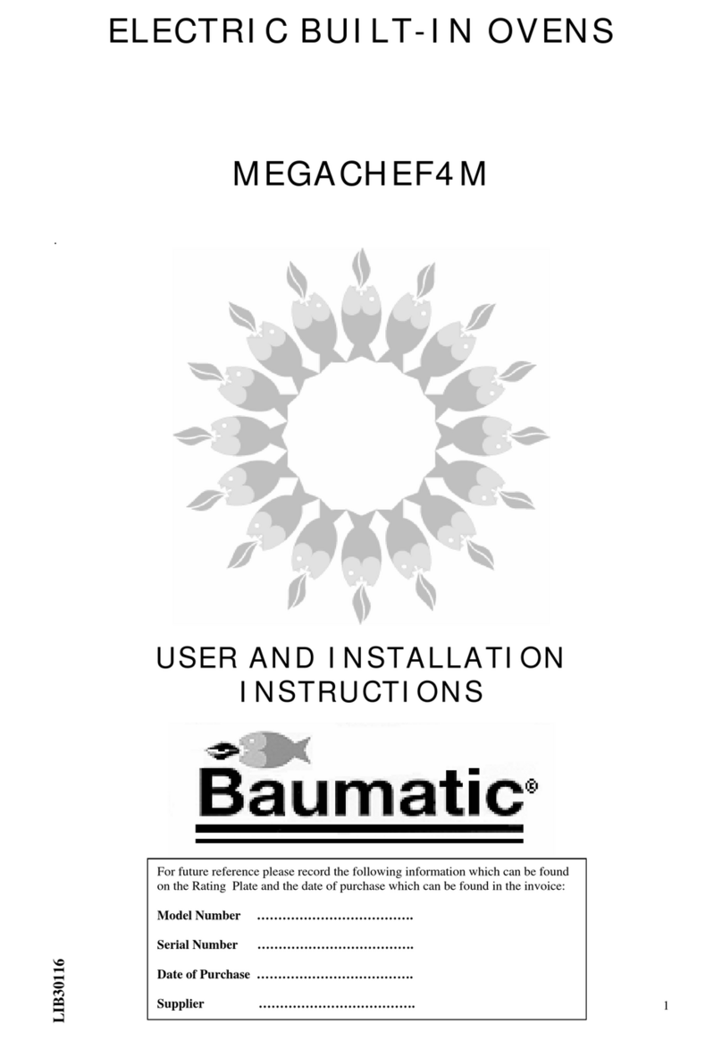 Baumatic MEGACHEF4M Operating instructions Baumatic MEGACHEF4M Operating instructions
