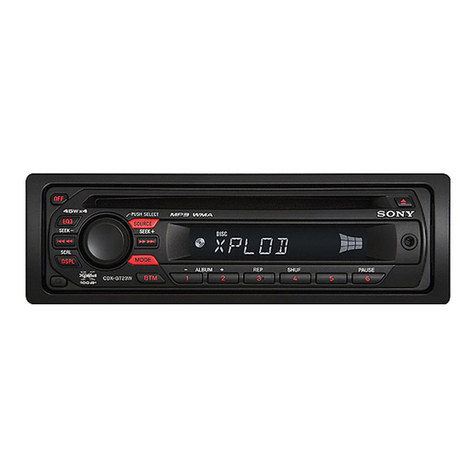 Sony CDX GT23W - Radio / CD User manual