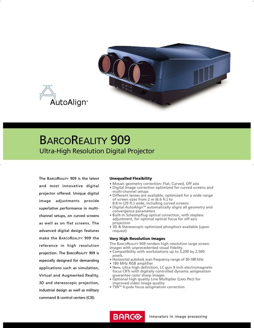 Barco BarcoReality 909 User manual