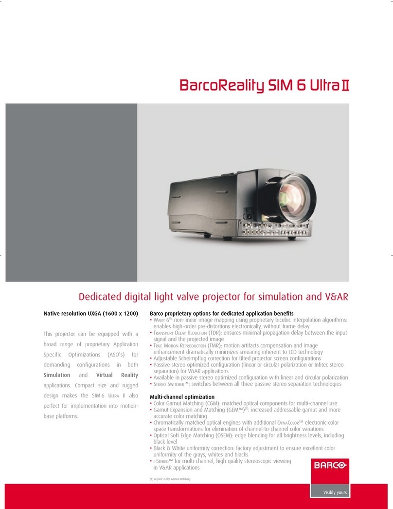 Barco BarcoReality SIM 6 Ultra II Brochure & specs