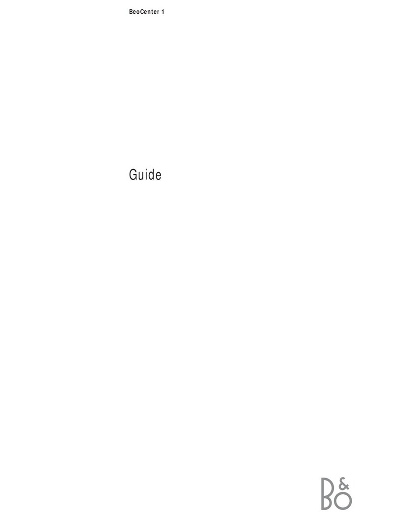 Bang & Olufsen BeoCenter 1 user guide