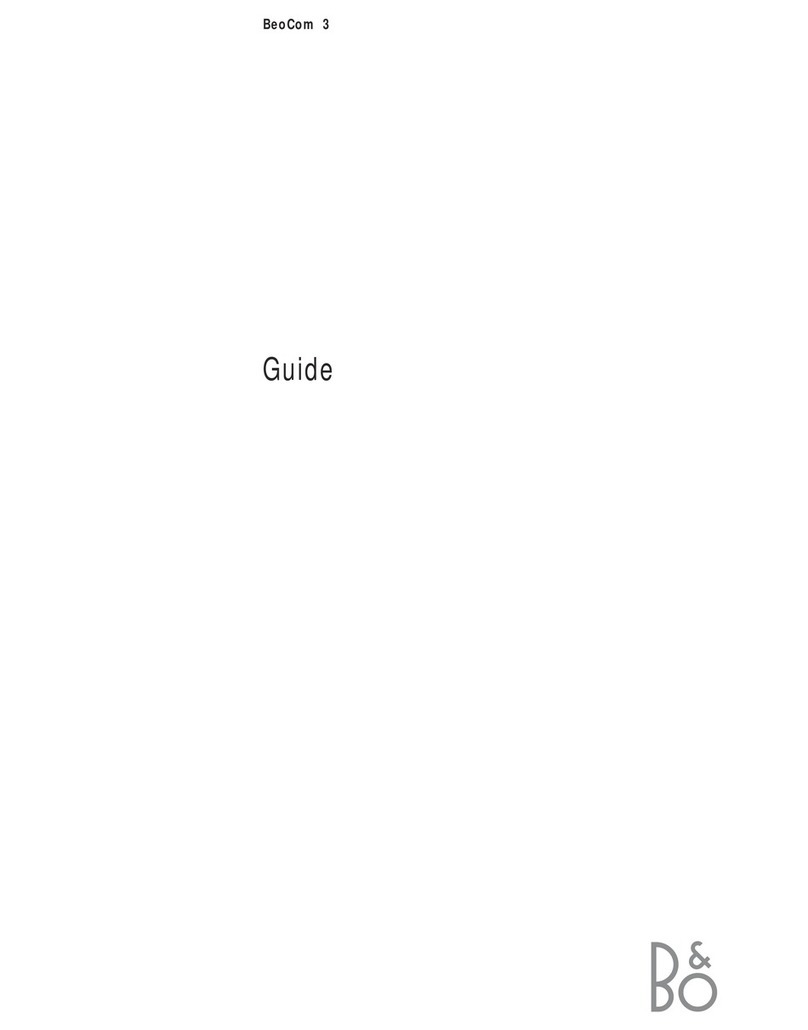 Bang & Olufsen BeoCom 3 user guide