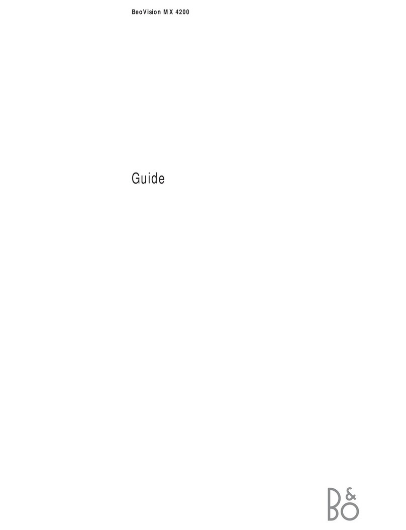 Bang & Olufsen BeoVision MX 4200 User manual