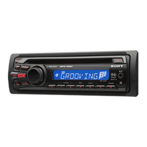Sony CDX-GT09 operating instructions