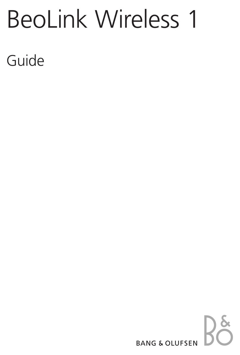 Bang & Olufsen BeoLink Wireless 1 User manual