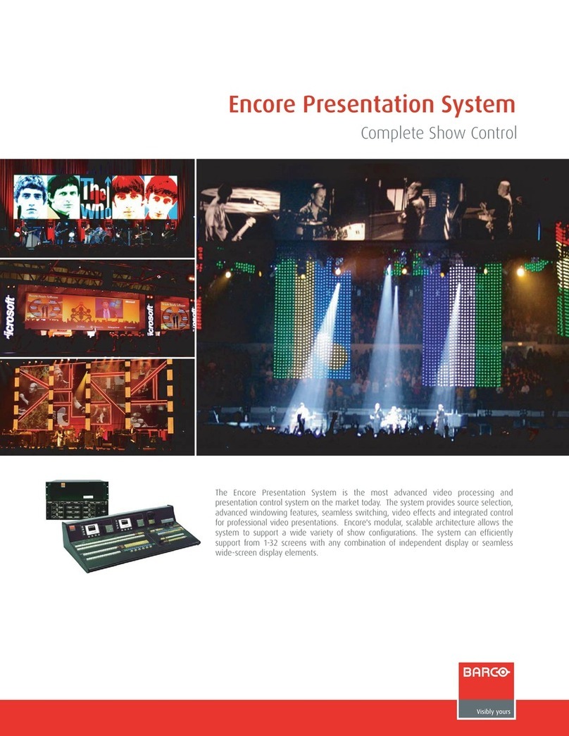 Barco Encore User manual