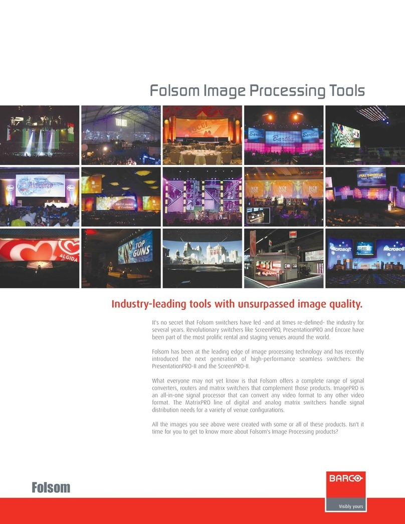 Barco Encore User manual