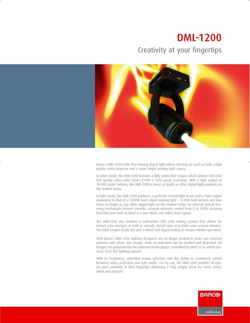 Barco DML-1200 Specifications