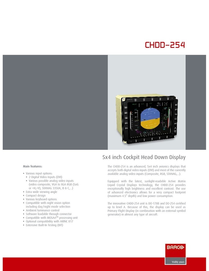 Barco CHDD–254 User manual