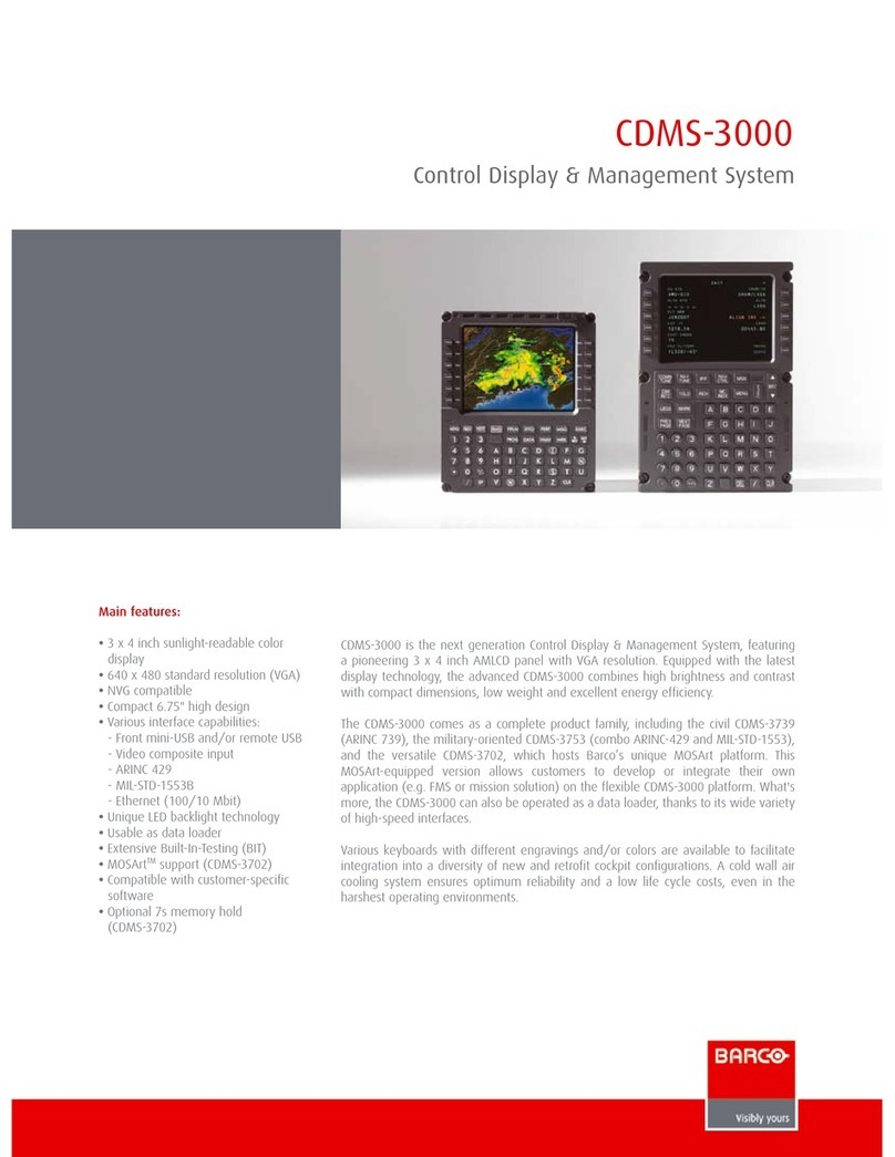 Barco CDMS-3000 User manual