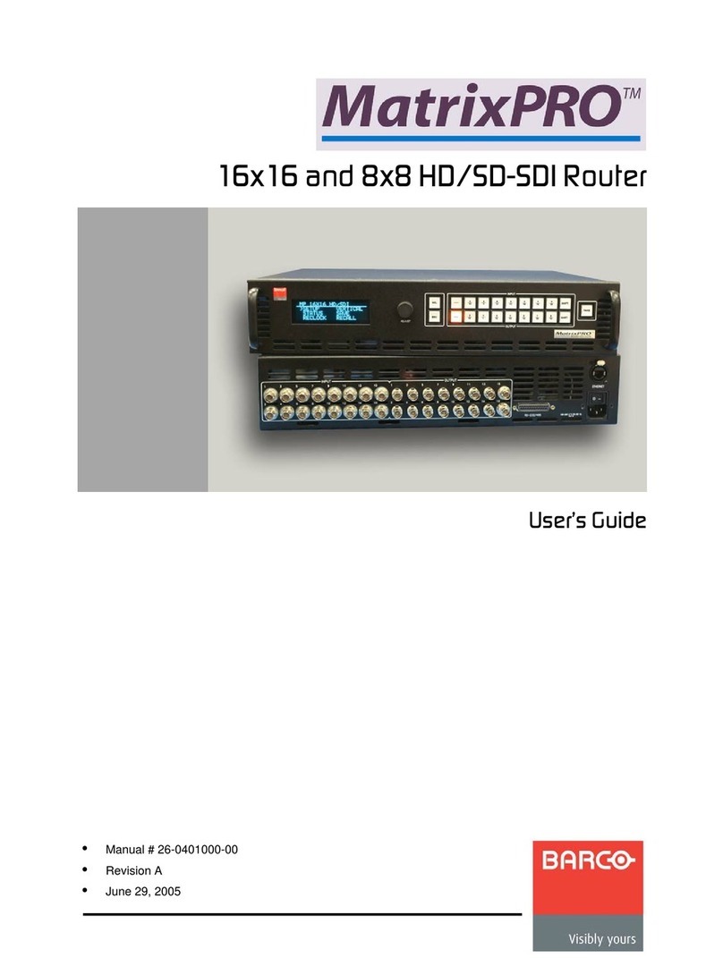 Barco MatrixPRO user manual