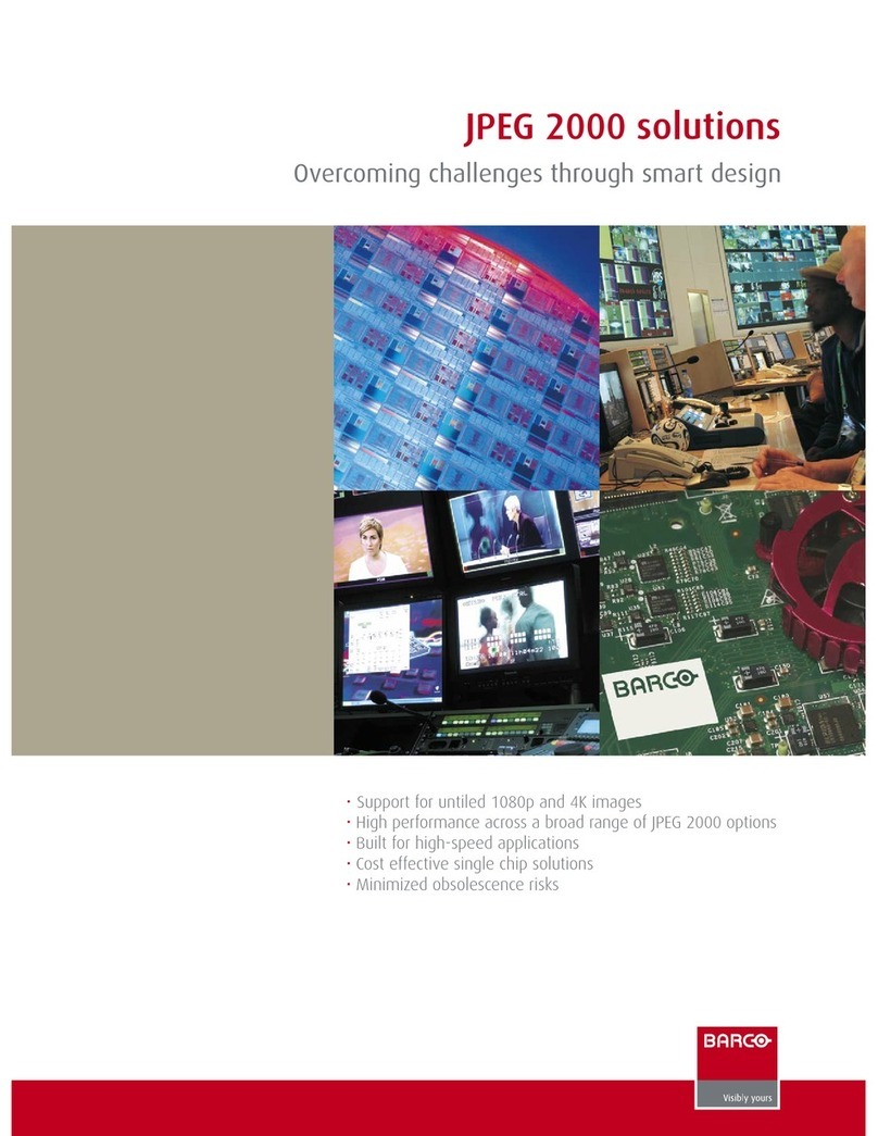 Barco JPEG 2000 Brochure & specs