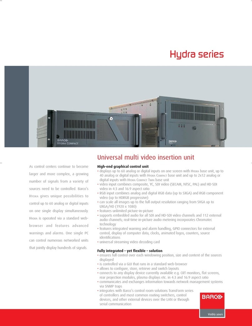 Barco Hydra Brochure & specs