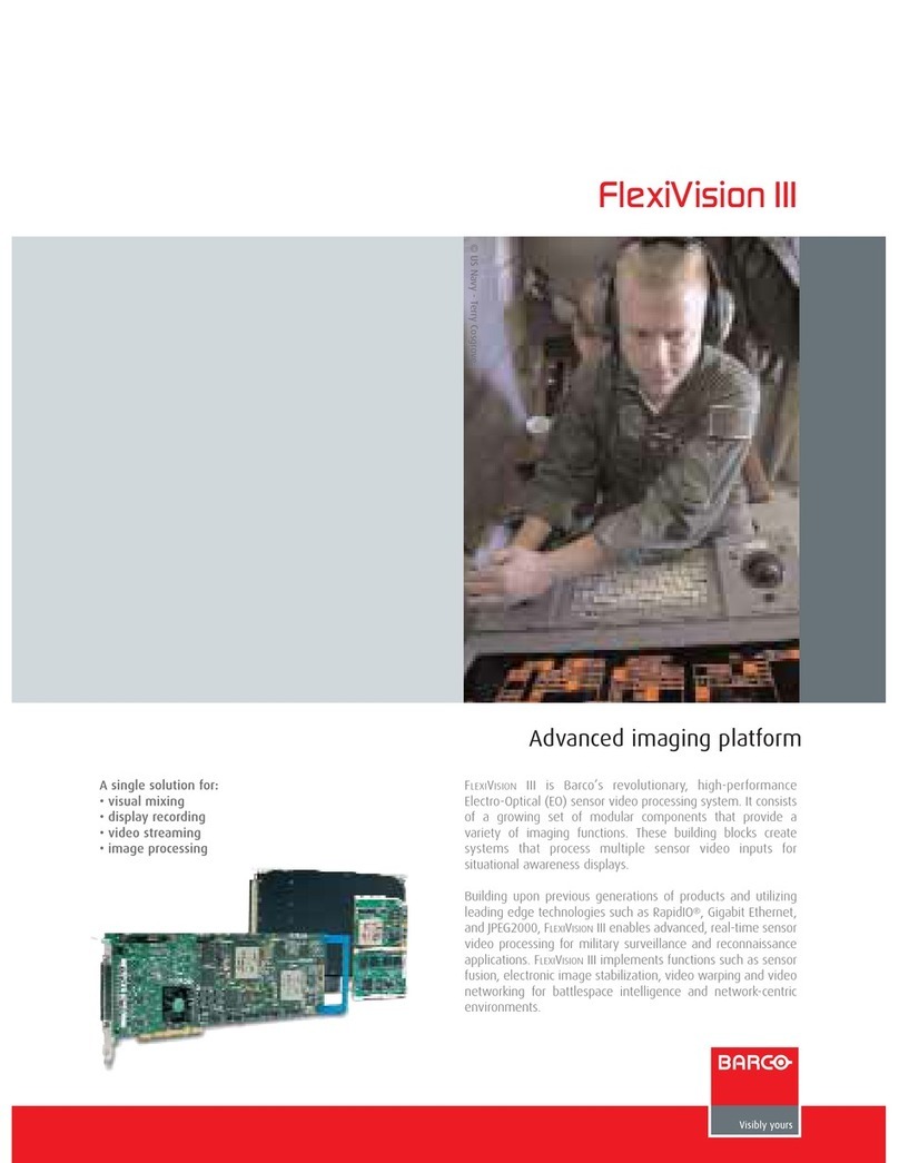 Barco FlexiVision III User manual