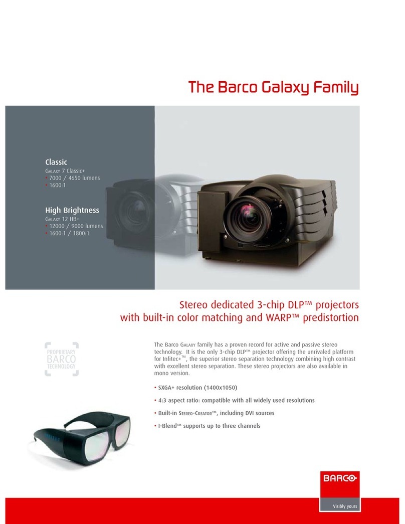 Barco Galaxy 12 HB+ User manual