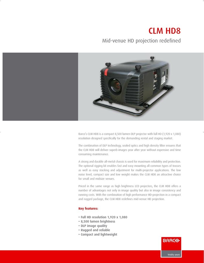 Barco CLM HD8 Brochure & specs