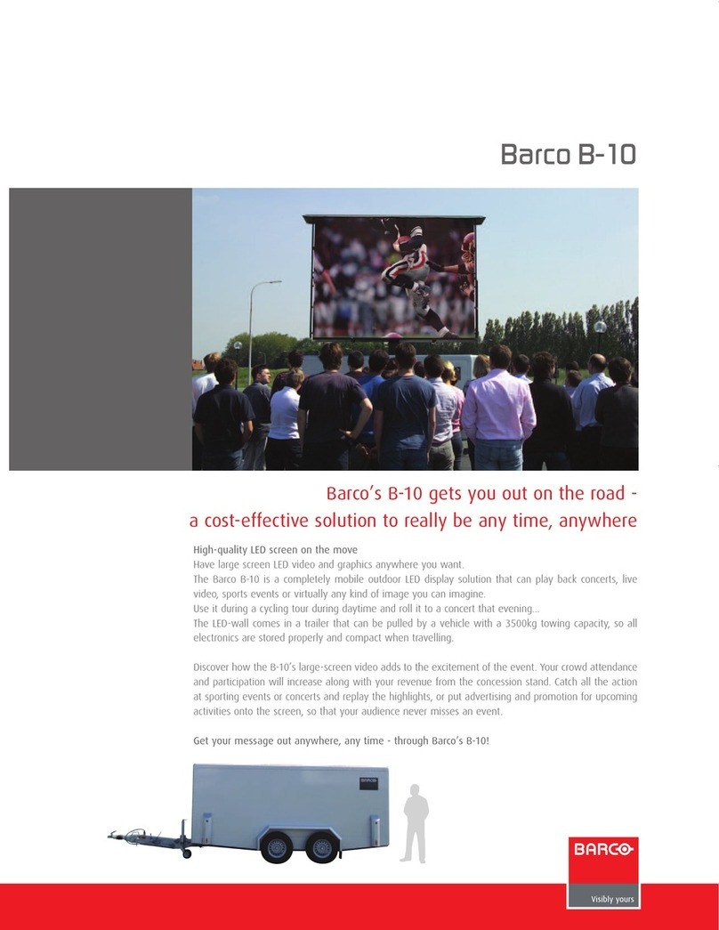 Barco B-10 User manual Barco B-10 User manual