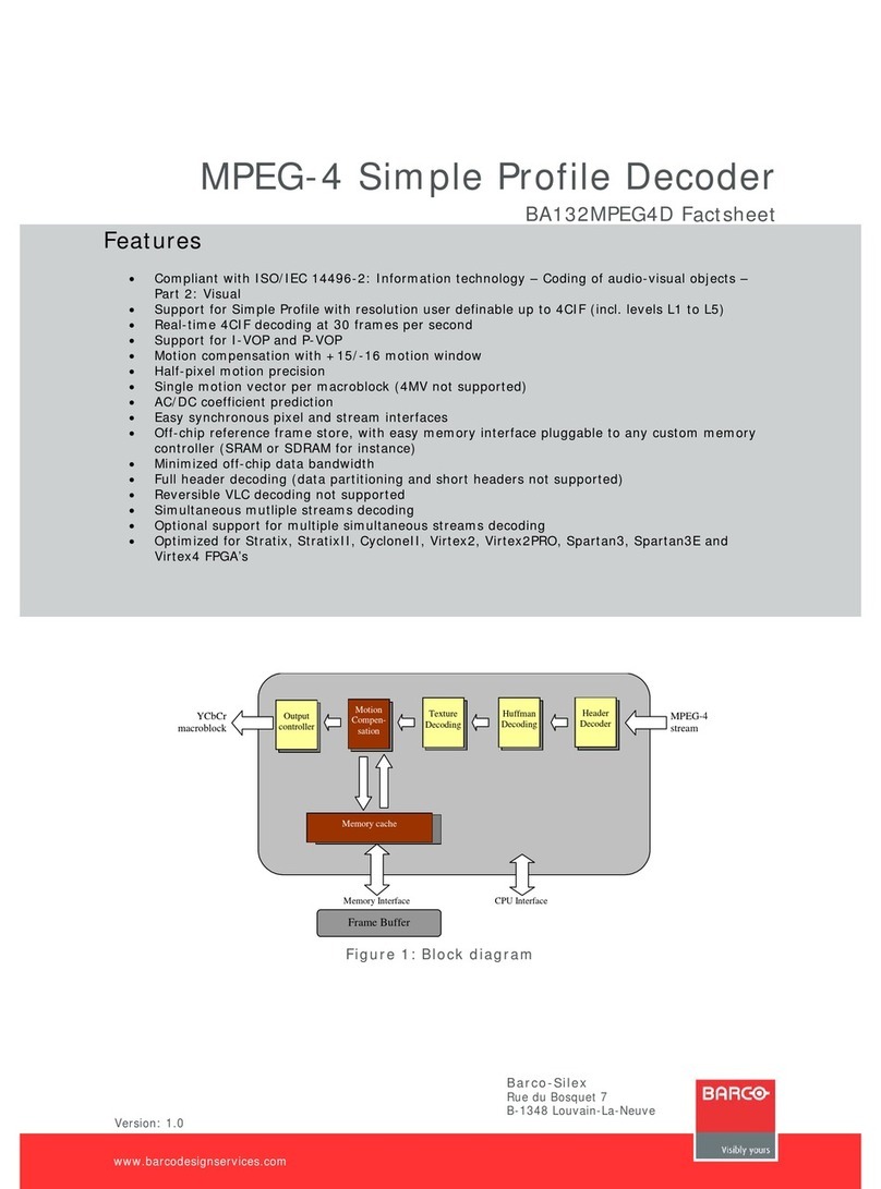 Barco BA132 datasheet