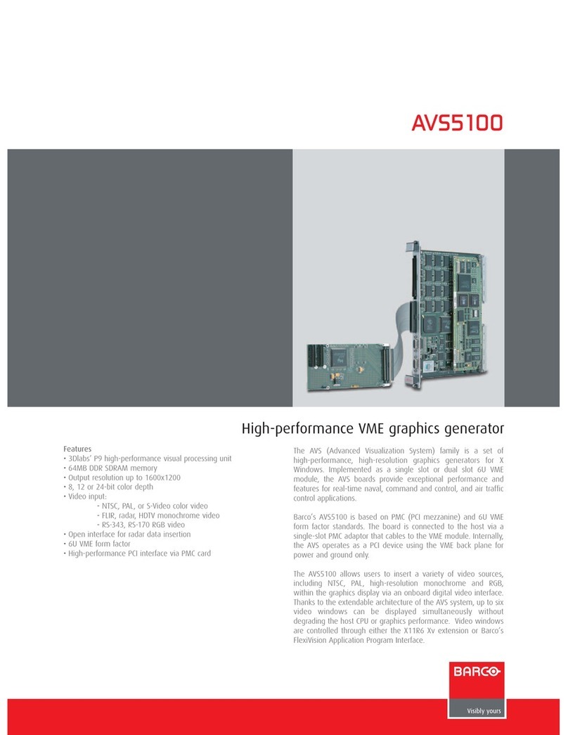 Barco AVS5100 Specifications