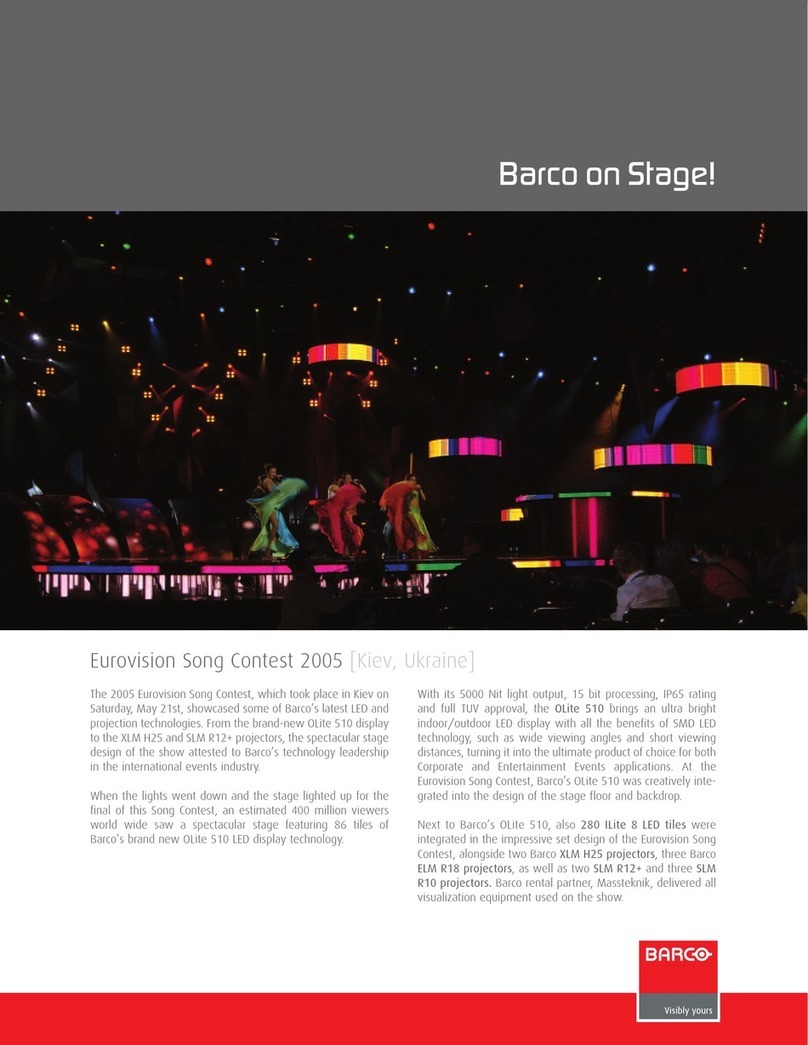 Barco SLM R12 Manual