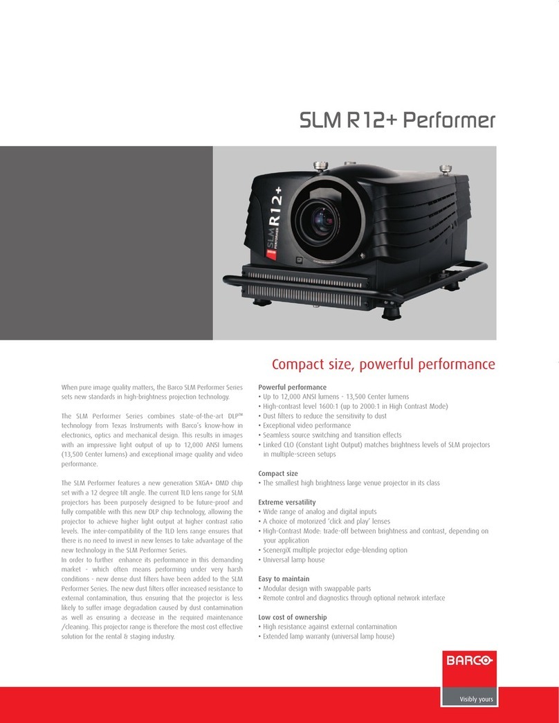 Barco SLM R12 User manual