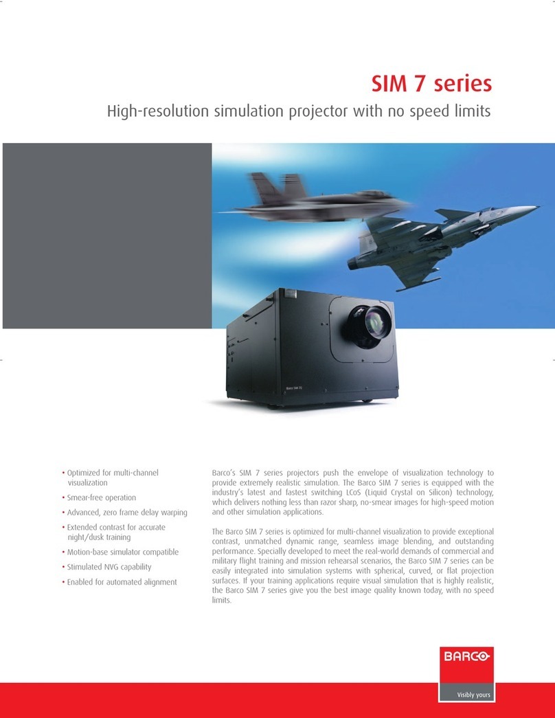 Barco SIM 7Q User manual