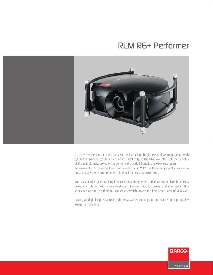 Barco RLM R6+ Performer User manual