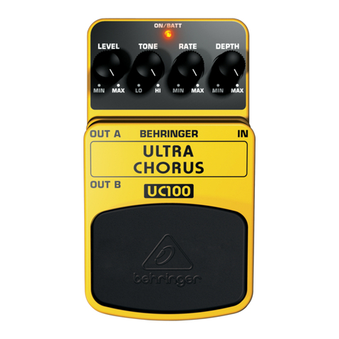 Behringer ULTRA CHORUS UC100 User manual
