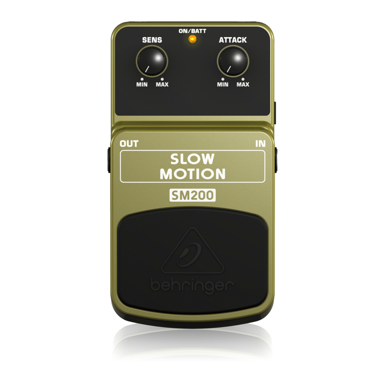 Behringer SLOW MOTION SM200 user guide