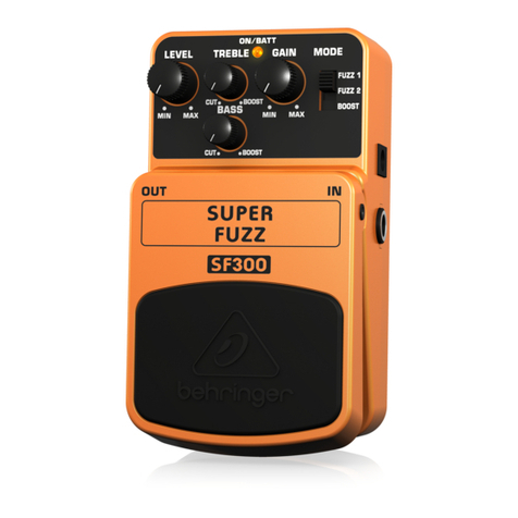 Behringer SUPER FUZZ SF300 User manual