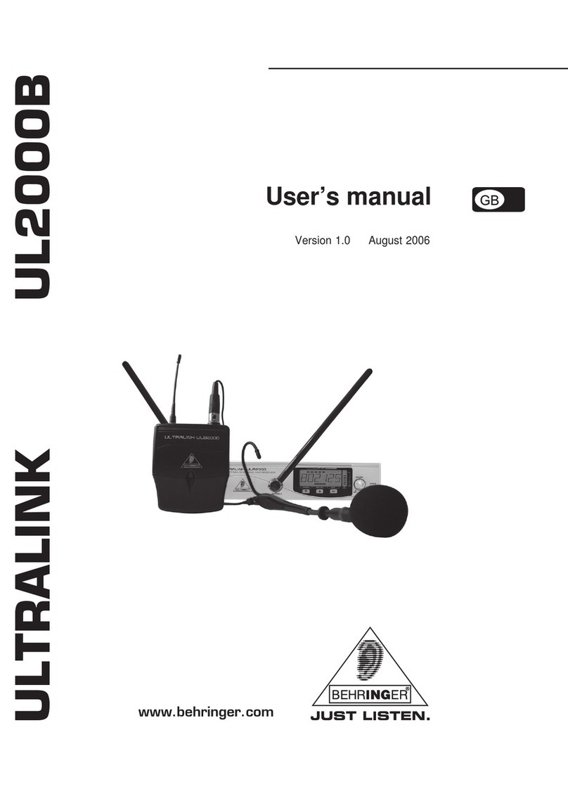 Behringer ULTRALINK UL2000B user manual