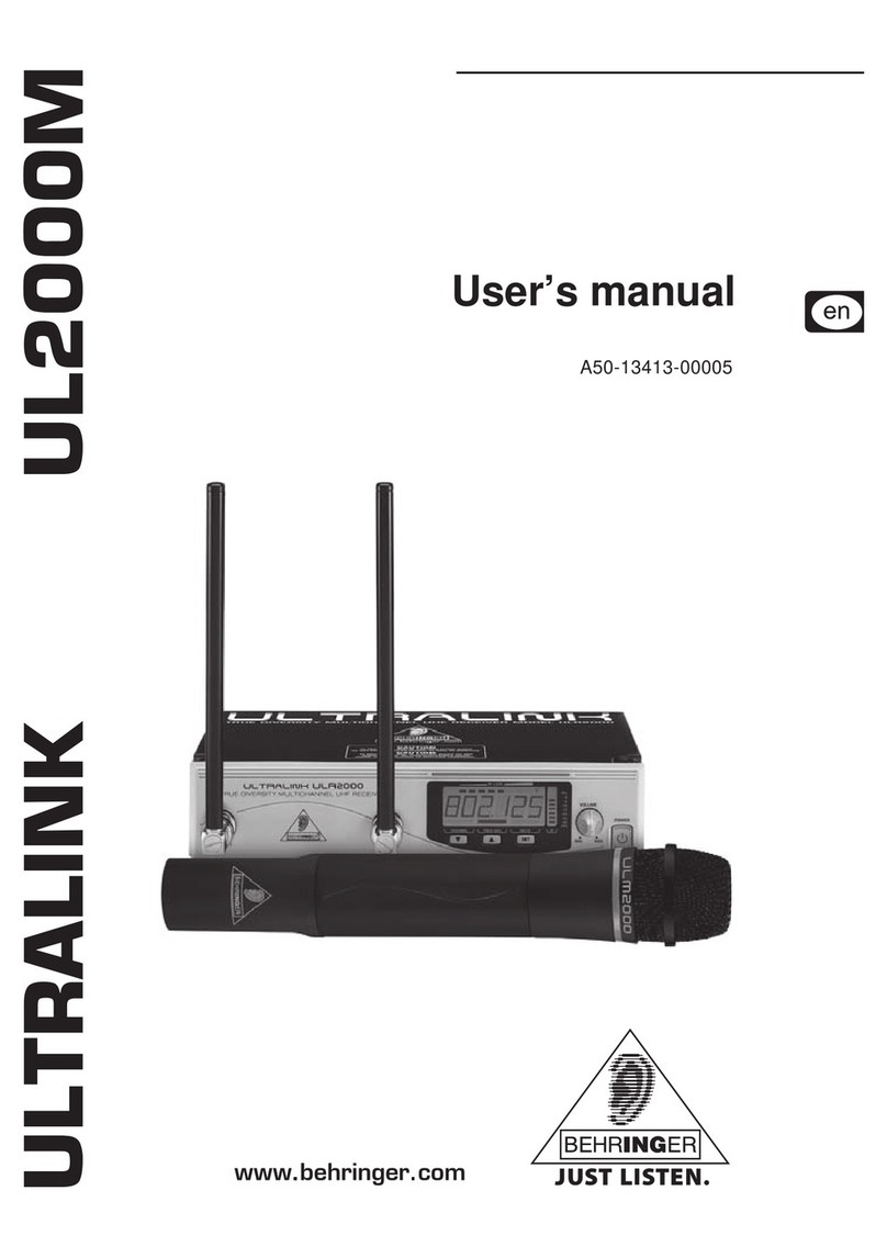 Behringer UL2000M User manual