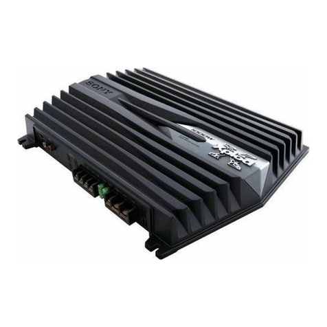 Sony XM-GTX1821 operating instructions