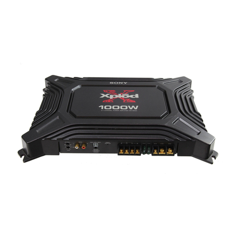 Sony XM-1652Z - Amplifier User manual