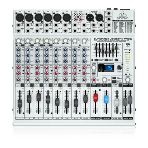 Behringer Eurorack UB1222FX-PRO user manual