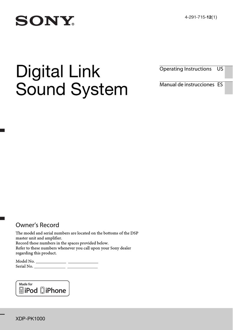 Sony XDP-PK1000 User manual