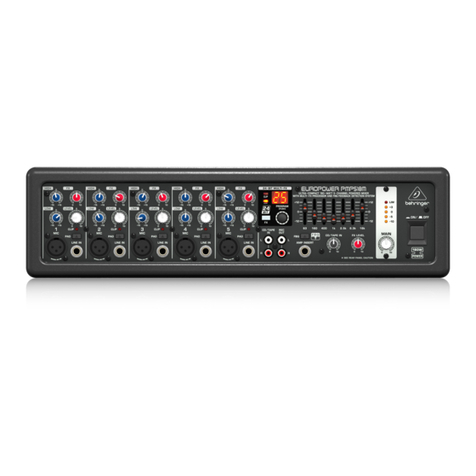 Behringer EUROPOWER PMP518M user manual