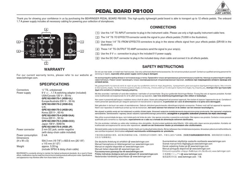 Behringer TRUTH B2030A User manual