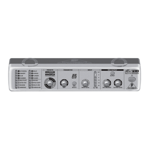 Behringer MINIFEX FEX800 User manual